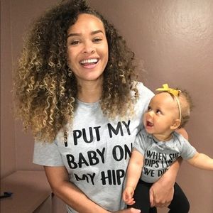 T-shirt and onsie set